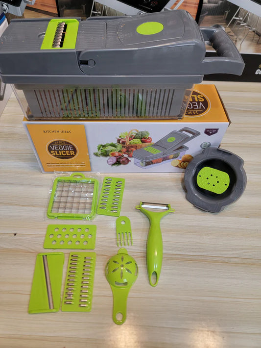 π
14-in-1 Vegetable Cutter Slicer β The Ultimate Kitchen Tool | ZAYZAA