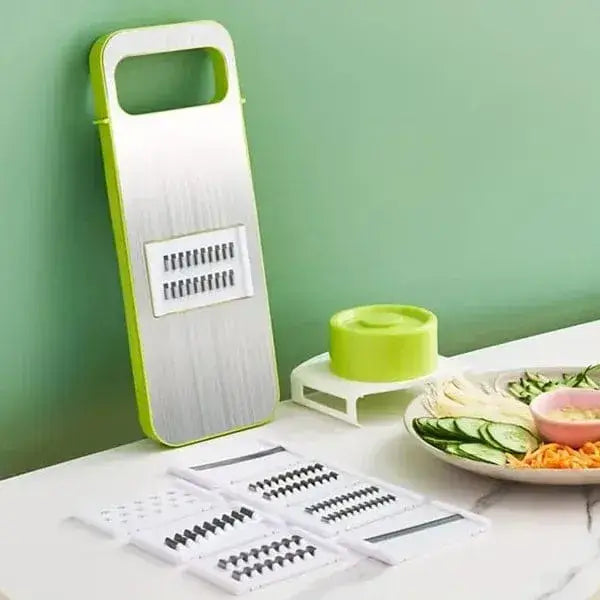 🥕🔪5-in-1 Multi-Functional Vegetable Slicer & Grater – Easy, Fast & Precise Cutting🥒🧀
