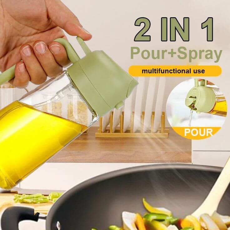 🛢️🍋✨ Oil Spray Bottle – Perfect Cooking & Kitchen Companion 🍳💨
