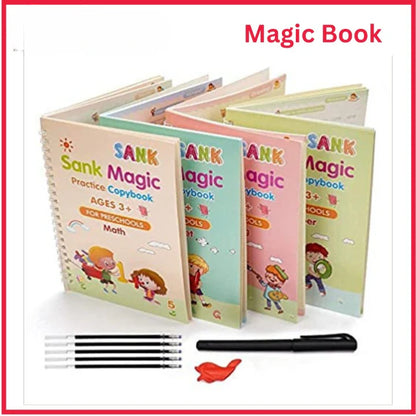 📖✍️ Magic Practice Copybook Set for Kids – Reusable Learning Fun 📚🌟