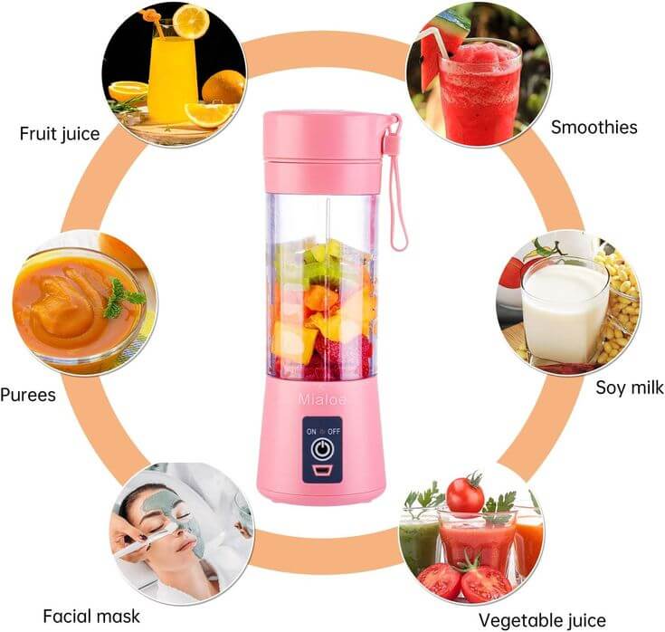 🥤🍌Portable USB Rechargeable Juicer Blender – Fresh Juice Anywhere🍓⚡