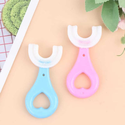 🦷✨ Baby Toothbrush 360° U-Shaped 🦷 – Soft, Safe & Mess-Free Cleaning 🍼