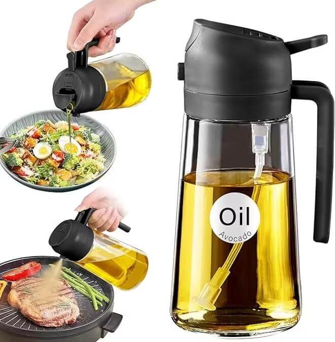 🛢️🍋✨ Oil Spray Bottle – Perfect Cooking & Kitchen Companion 🍳💨