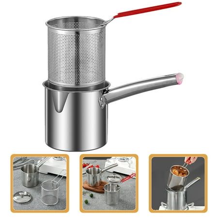 🍟🍗🥟Stainless Steel Deep Frying Pot | Perfect for Crispy Deep Frying