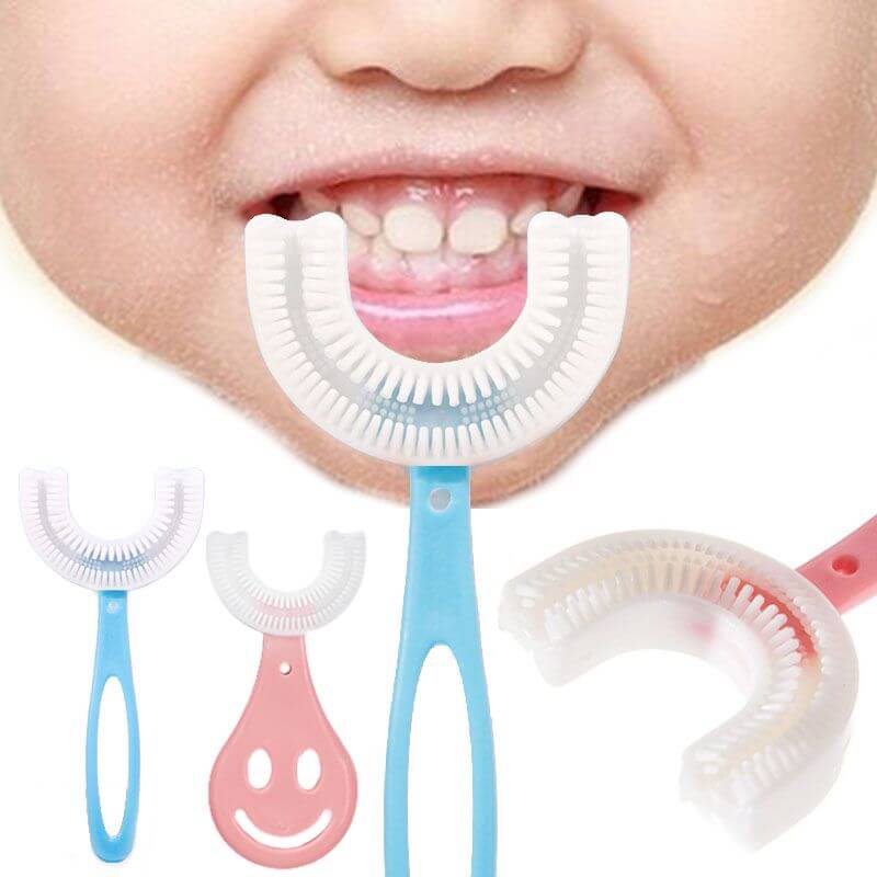 🦷✨ Baby Toothbrush 360° U-Shaped 🦷 – Soft, Safe & Mess-Free Cleaning 🍼