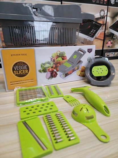 🍅14-in-1 Vegetable Cutter Slicer – The Ultimate Kitchen Tool | ZAYZAA
