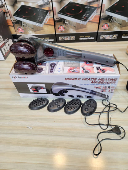 🔥 Double Head Heating Massager B2000 – Advanced Muscle Relaxer 🔥