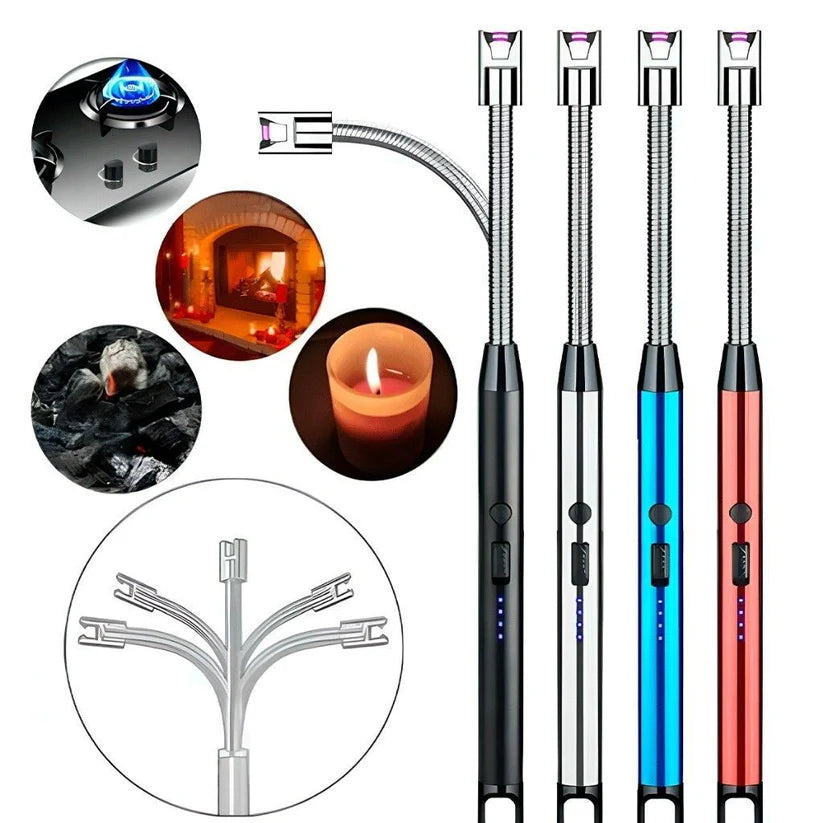 🔥⚡ Plasma Electric Lighter – Windproof & Rechargeable 🔌✨