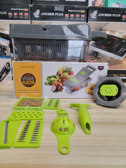 🍅14-in-1 Vegetable Cutter Slicer – The Ultimate Kitchen Tool | ZAYZAA